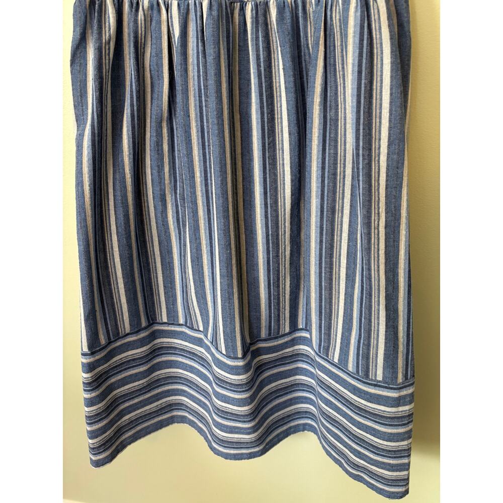 entro Striped Midi Sleeveless Dress Medium Blue - Picture 4 of 9
